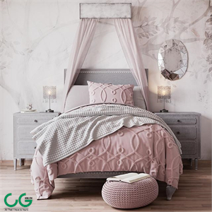 Bed MARCELLE UPHOLSTERED BED from Restoration Hardware Baby & Child